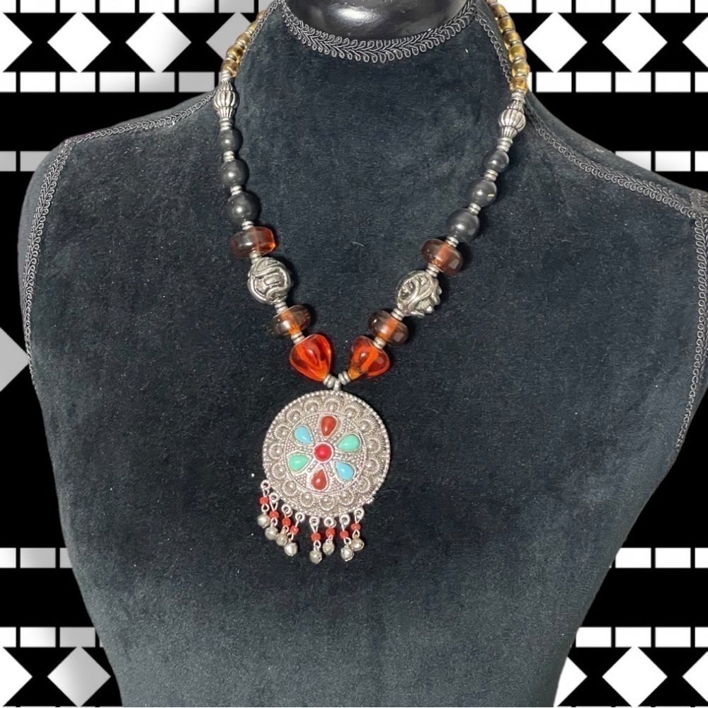 AZTEC Handmade Tribal Chunky Necklace